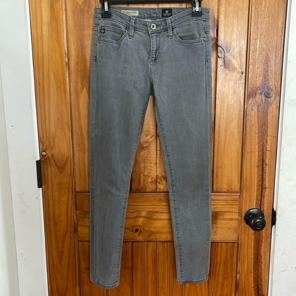 AG Stevie Ankle Slim straight leg gray denim jeans Size 25R